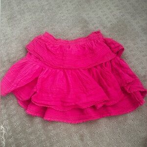 LoveShackFancy Skirt Hot Pink